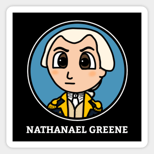 Patriot Portrait - Chibi Nathanael Greene with Name Magnet